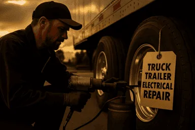 Close Up of Mobile Truck Trailer Tire Repair or Air Leakage Repair Service |  247 Mobile Truck Repair in Sorel Tracy  18 Wheeler Repair