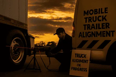 Technician Performing Truck Diagnostics Repair and Electrical Repair on Site |  247 Mobile Truck Repair in Sorel Tracy  18 Wheeler Repair