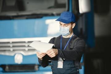 Mechanic Performing Mobile Truck Tire Repair and Replacement As Part of Roadside Truck Repair in Trois Rivières |  247 Truck Repair in Trois Rivières Emergency Mobile Service