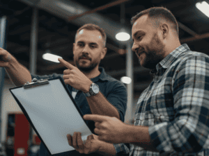 Mechanic Performing Mobile Truck Tire Repair and Replacement As Part of Roadside Truck Repair in Magog |  247 Truck Repair in Magog Qc  Emergency Mobile Mechanic